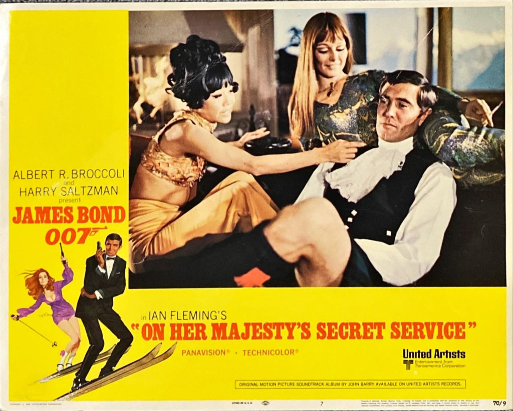 On Her Majesty's Secret Service (1969) 4x Lobby Cards