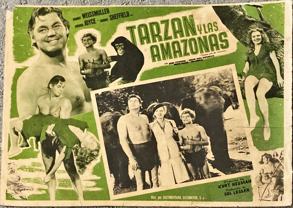 Tarzan (Johnny Weissmuller) Vintage Mexican Lobby Cards bundle