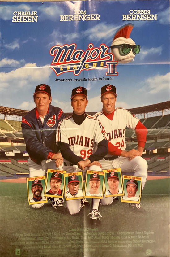 Major League (1989) One Sheet Movie Poster - Charlie Sheen