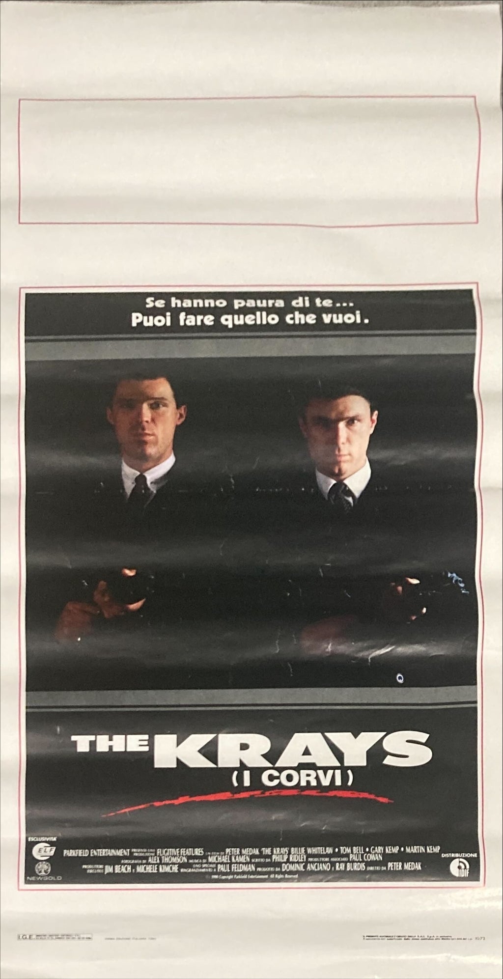 The Krays (1990) Original Italian Locandina Movie Poster