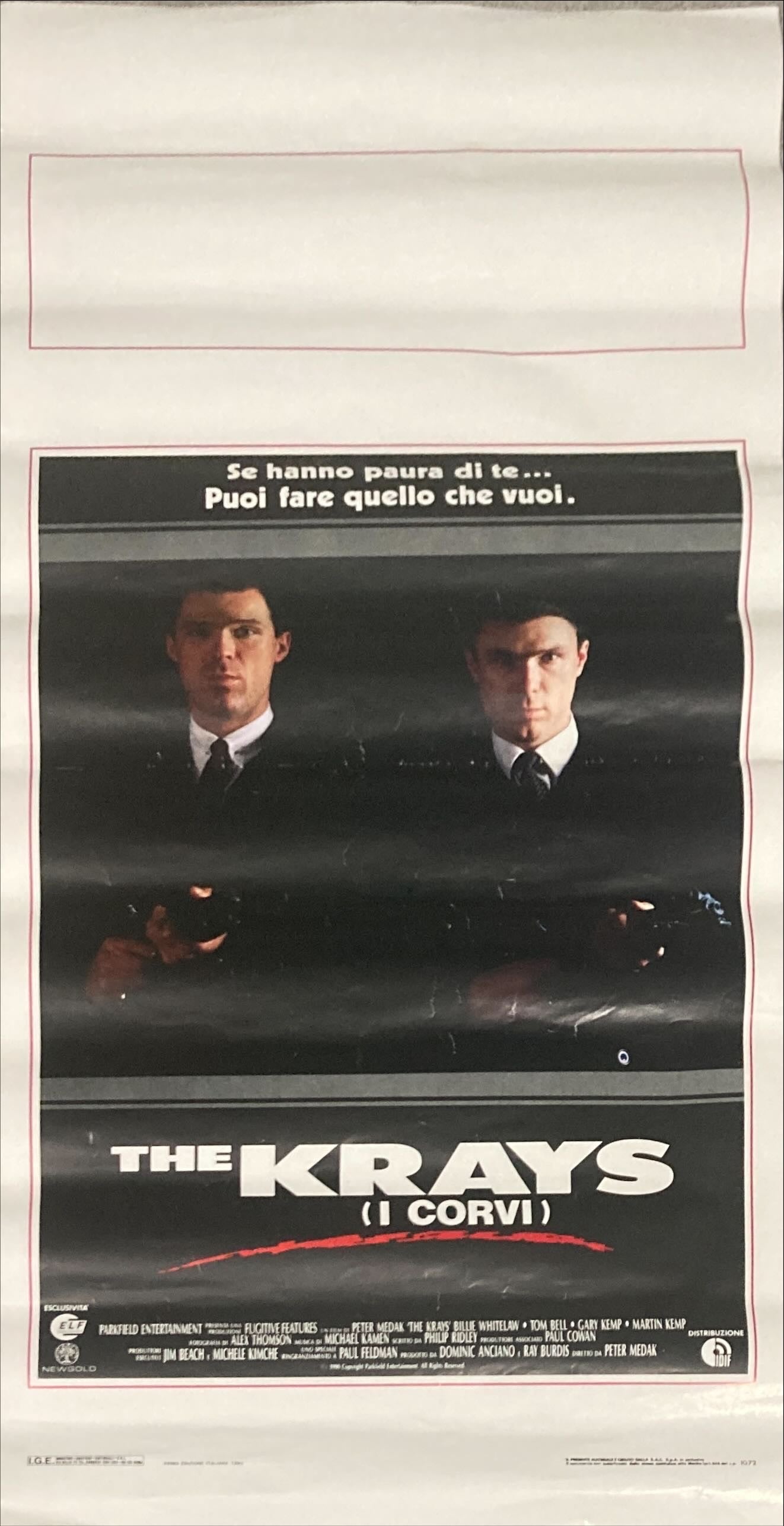 The Krays (1990) Original Italian Locandina Movie Poster