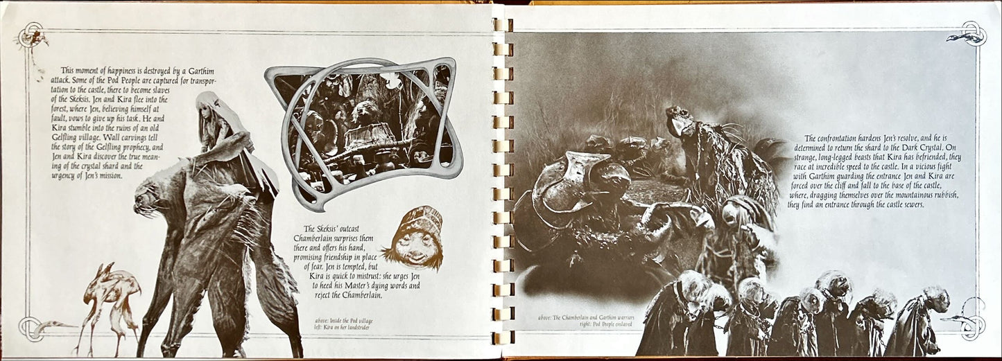 DARK CRYSTAL spiral-bound promo book 1982 Jim Henson & Frank Oz, rare