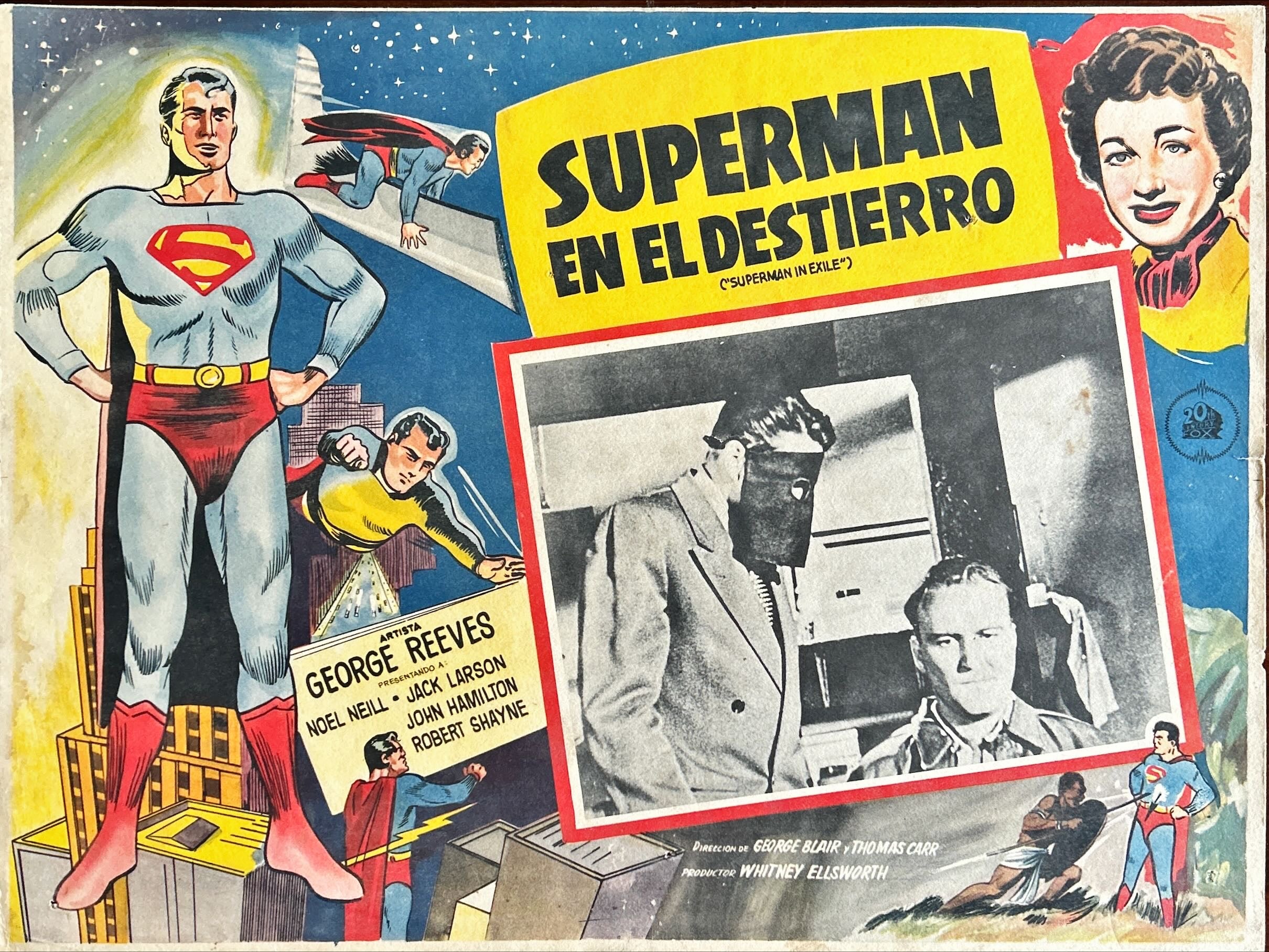 Superman & The Jungle Devil (1954) Lobby Cards - MX - R'62