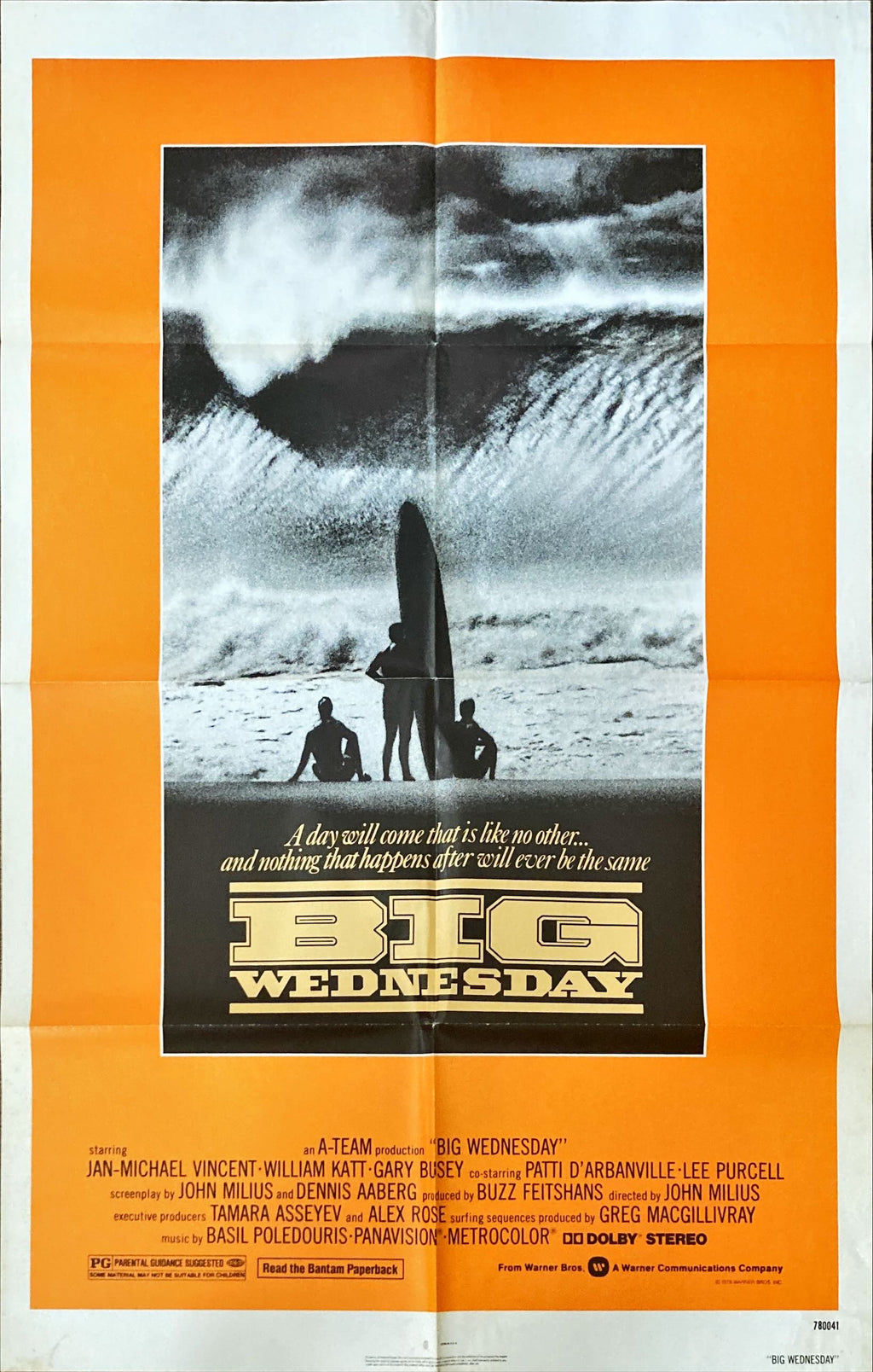 #1006 BIG WEDNESDAY int'l 1sh 1978 John Milius surfing classic