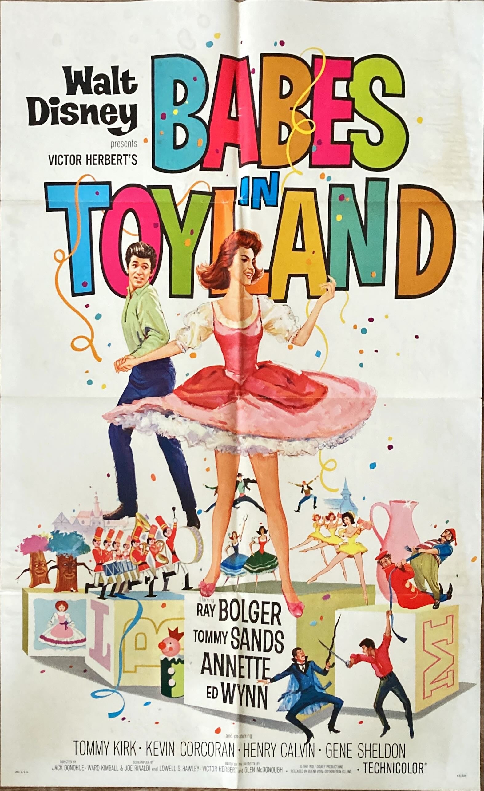 #1008 BABES IN TOYLAND 1sh 1961 Walt Disney, Annette Funicello