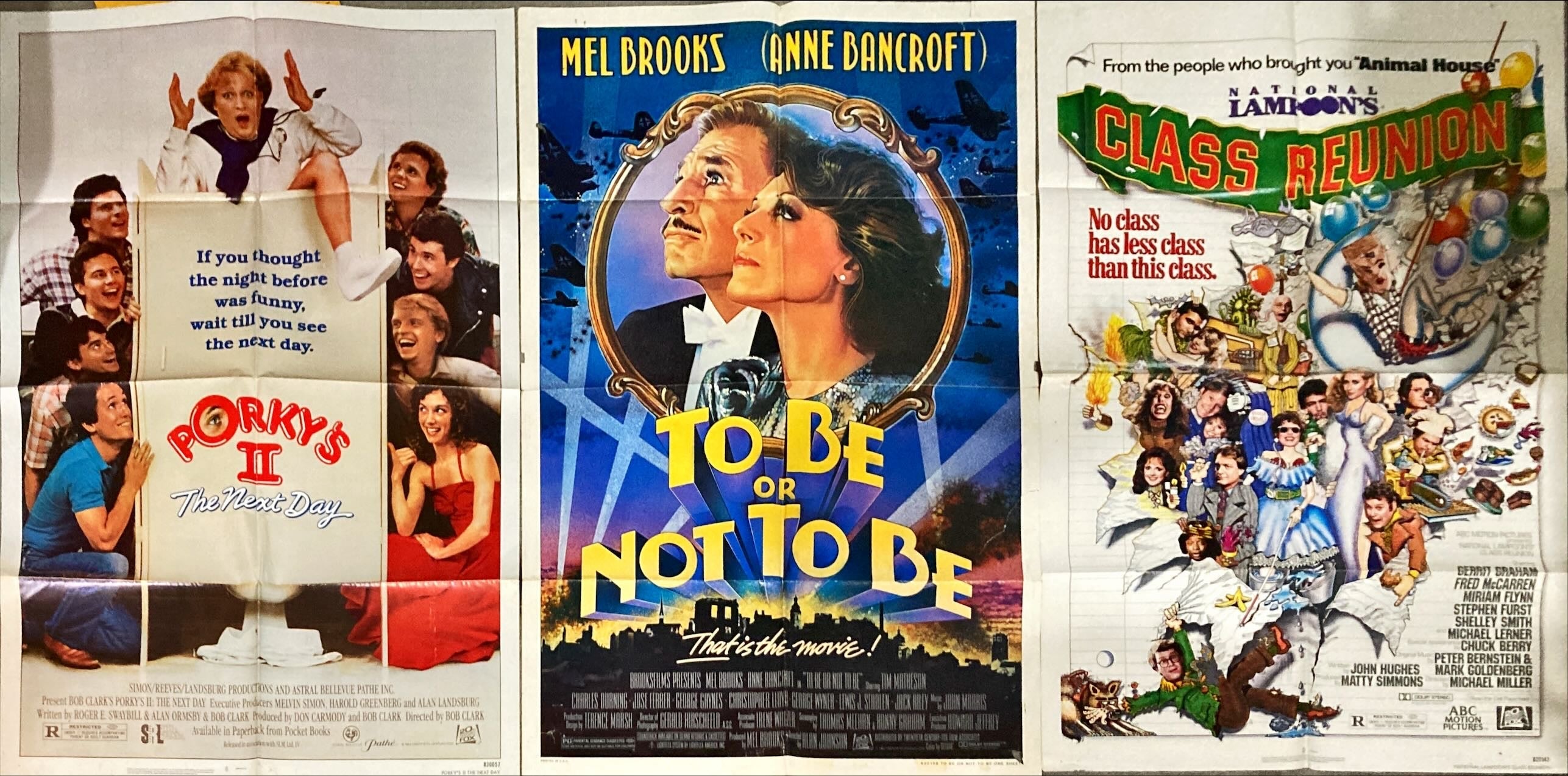 1980's Comedy/Sci-Fi Movie Poster Bundle Set (10 Original Movie Posters)