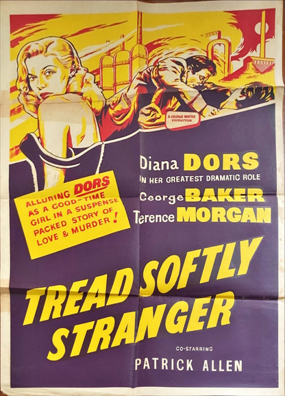 Tread Softly Stranger (1958) One Sheet Movie Poster