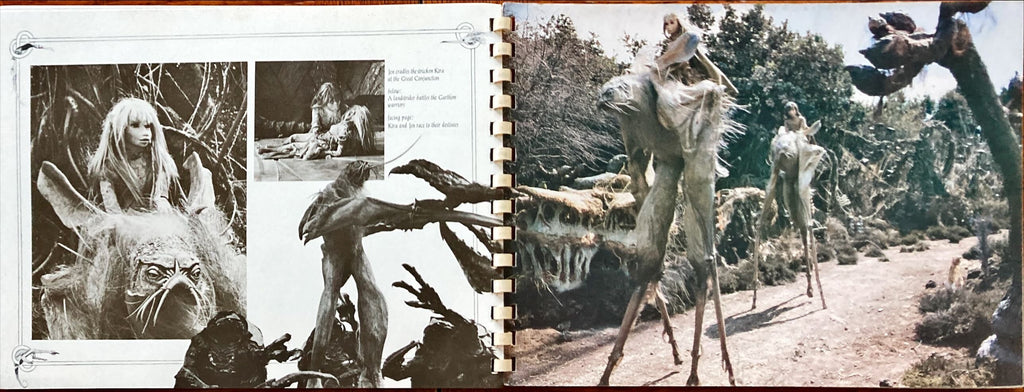 #1035 DARK CRYSTAL spiral-bound promo book 1982 Jim Henson & Frank Oz, die-cut embossed cover, rare