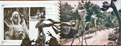 #1035 DARK CRYSTAL spiral-bound promo book 1982 Jim Henson & Frank Oz, die-cut embossed cover, rare