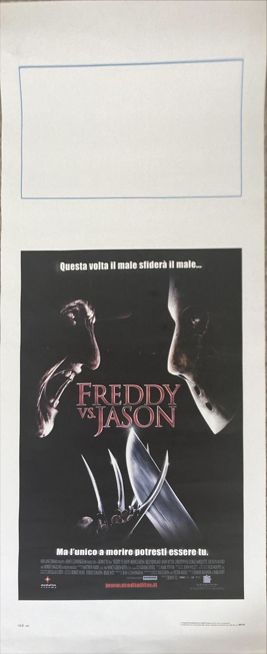 Freddy vs Jason (2003) Original Locandina Movie Poster - ITA