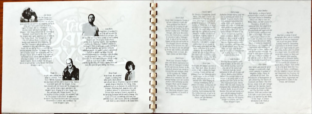 #1035 DARK CRYSTAL spiral-bound promo book 1982 Jim Henson & Frank Oz, die-cut embossed cover, rare