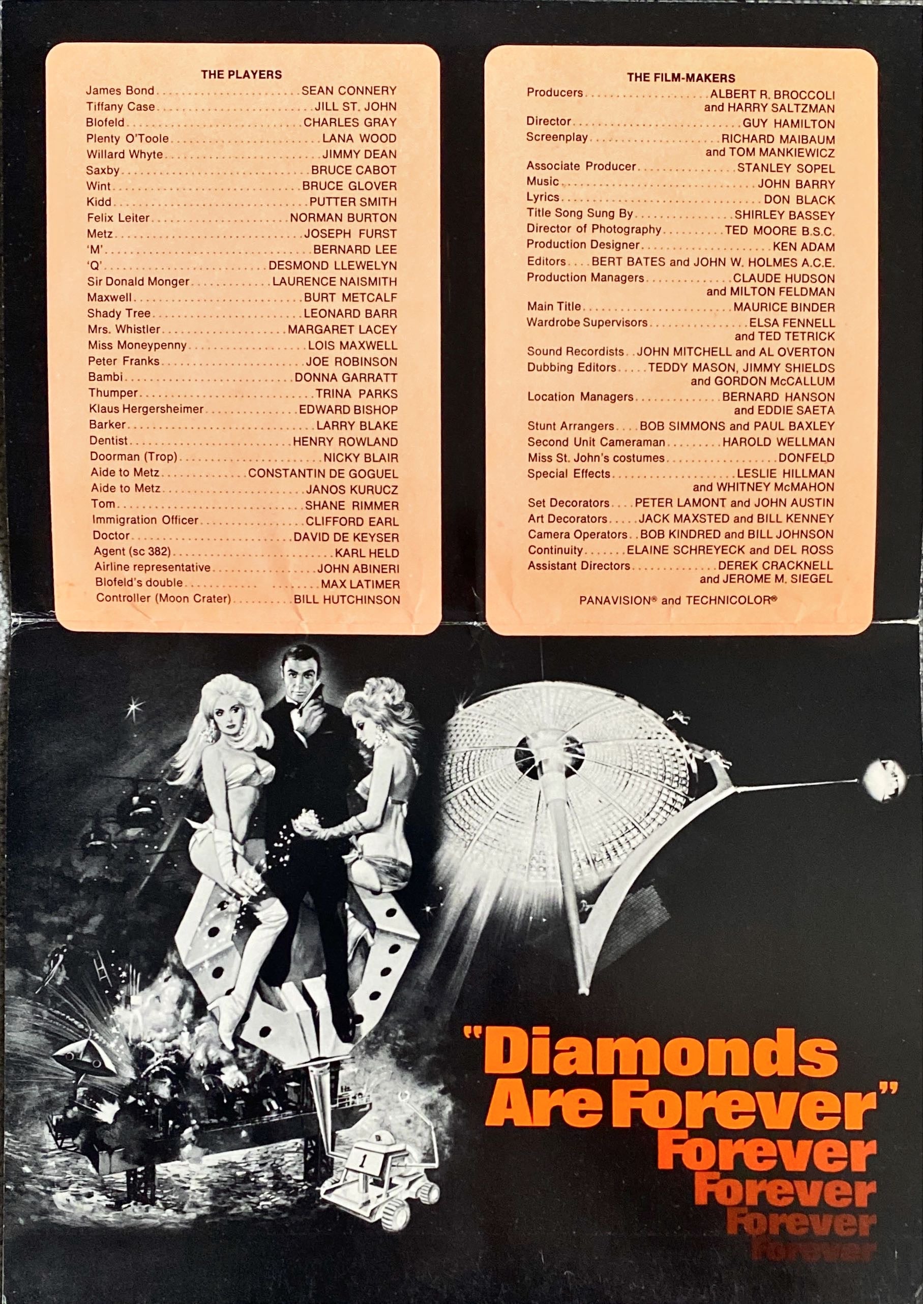 Diamonds Are Forever (1971) Pressbook - Bundle