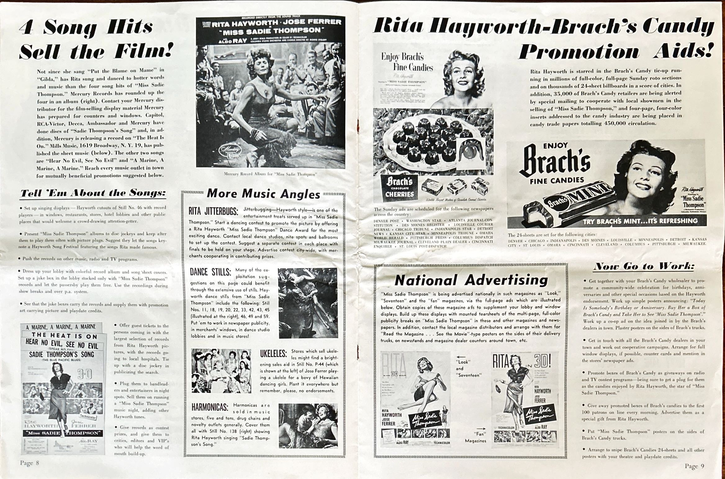 Miss Sadie Thompson (1953) Pressbook - 3D, Rita Hayworth