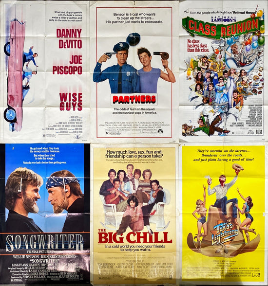 1980s Comedy/Musical Movie Poster Bundle (1980) 6x One Sheet Movie Posters