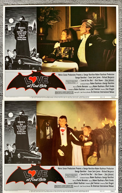 Love at first bite, 6 lobby card set