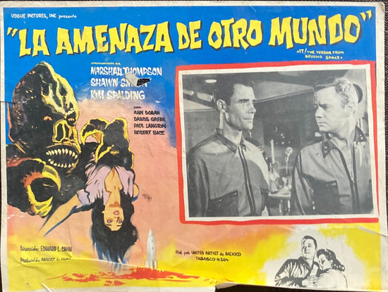 It, the terror from beyond space (1958) Vintage Mexican Lobby Card