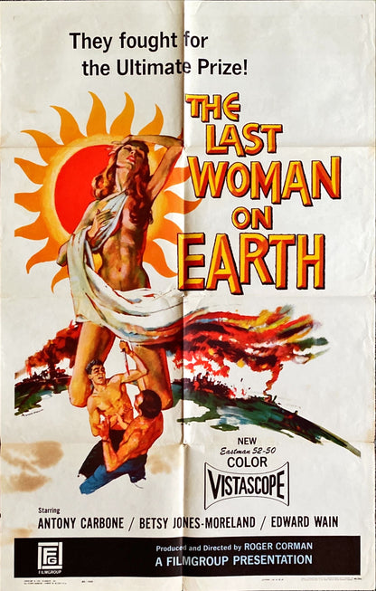 Last Woman on Earth (1960) One Sheet Movie Poster