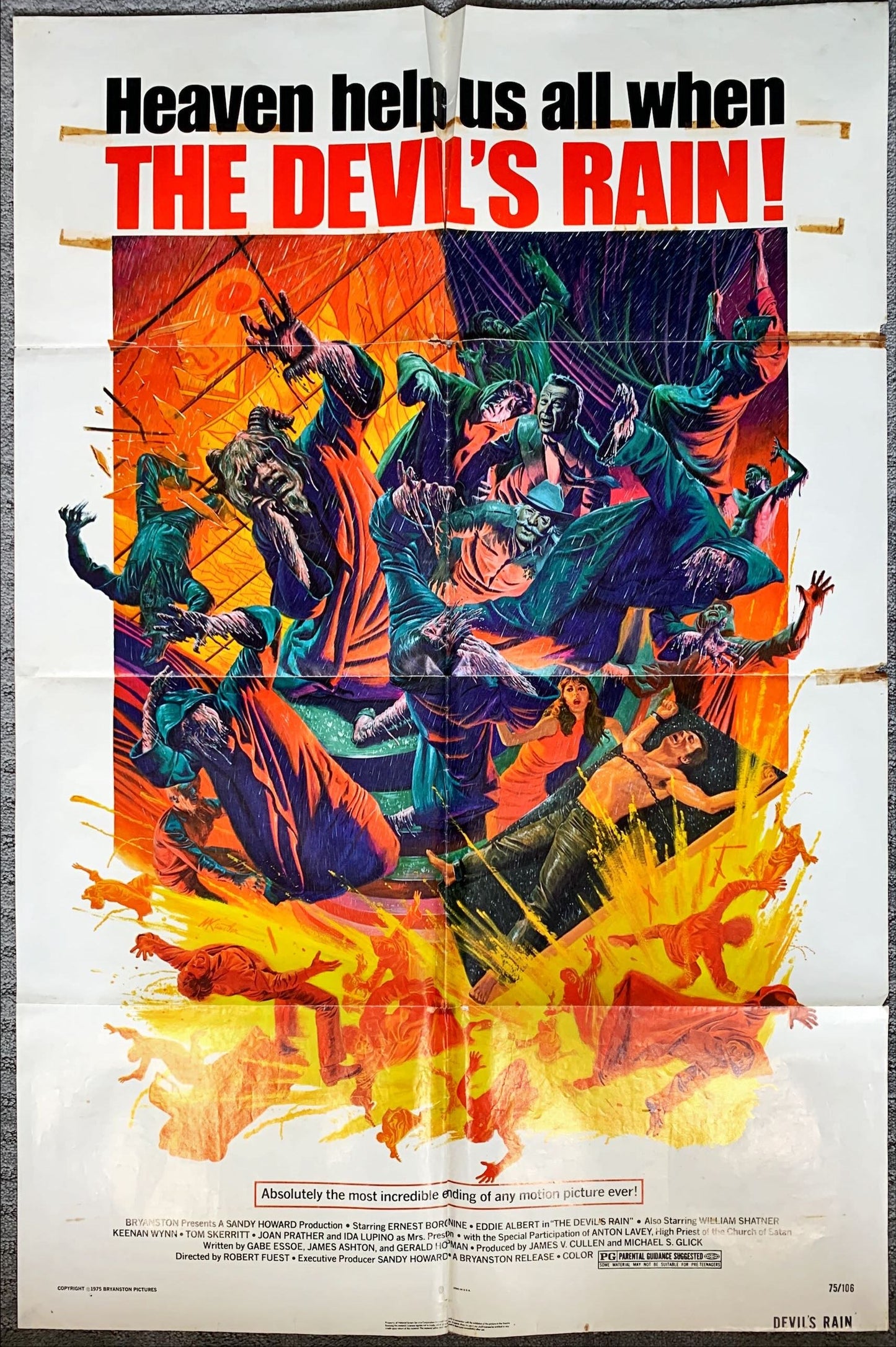 (272) The Devil’s rain one sheet movie poster