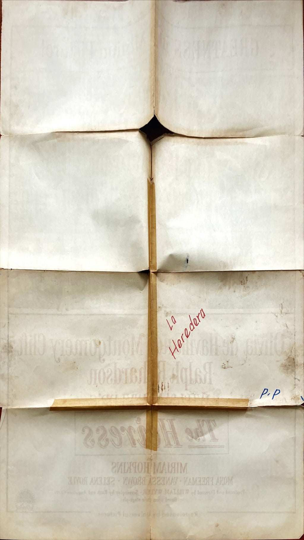 Heiress (1949) One Sheet Movie Poster - R'60, William Wyler