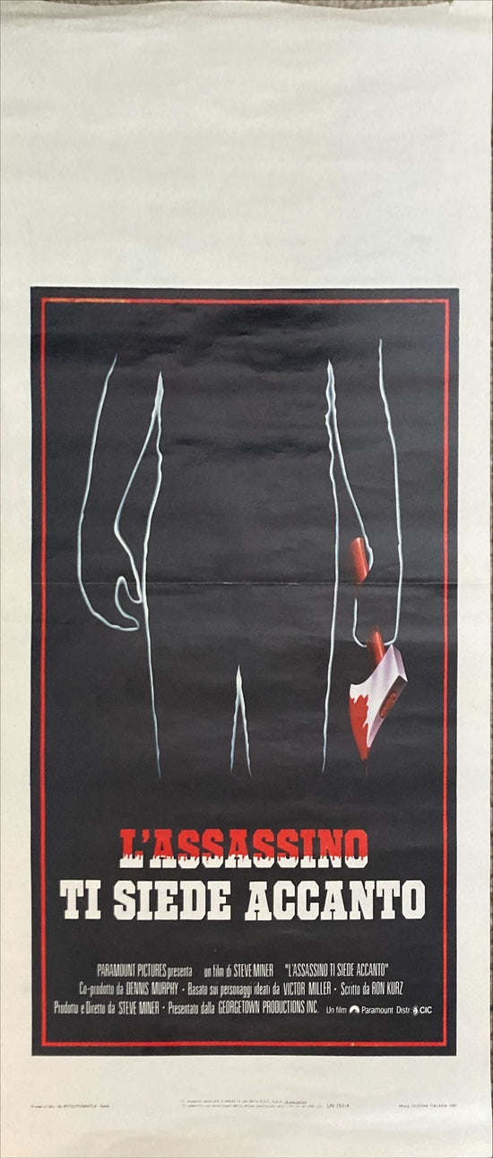 Friday the 13th Part II (1981) Original Locandina Movie Poster - ITA