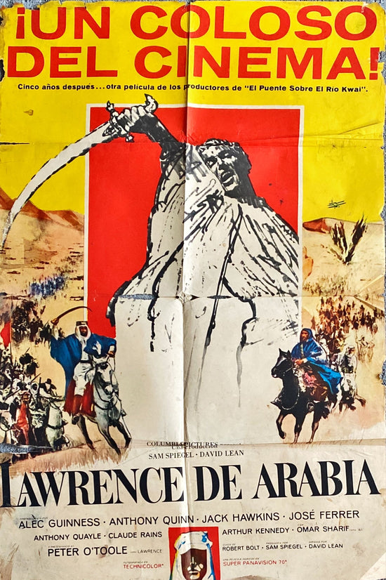 Lawrence of Arabia (1963) One Sheet Movie Poster - Argentine, Trimmed