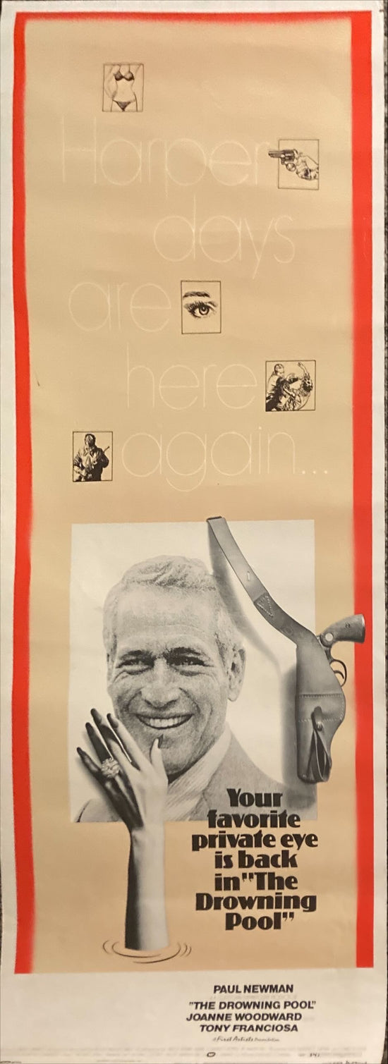 The Drowning Pool (1975) Insert Movie Poster, Paul Newman