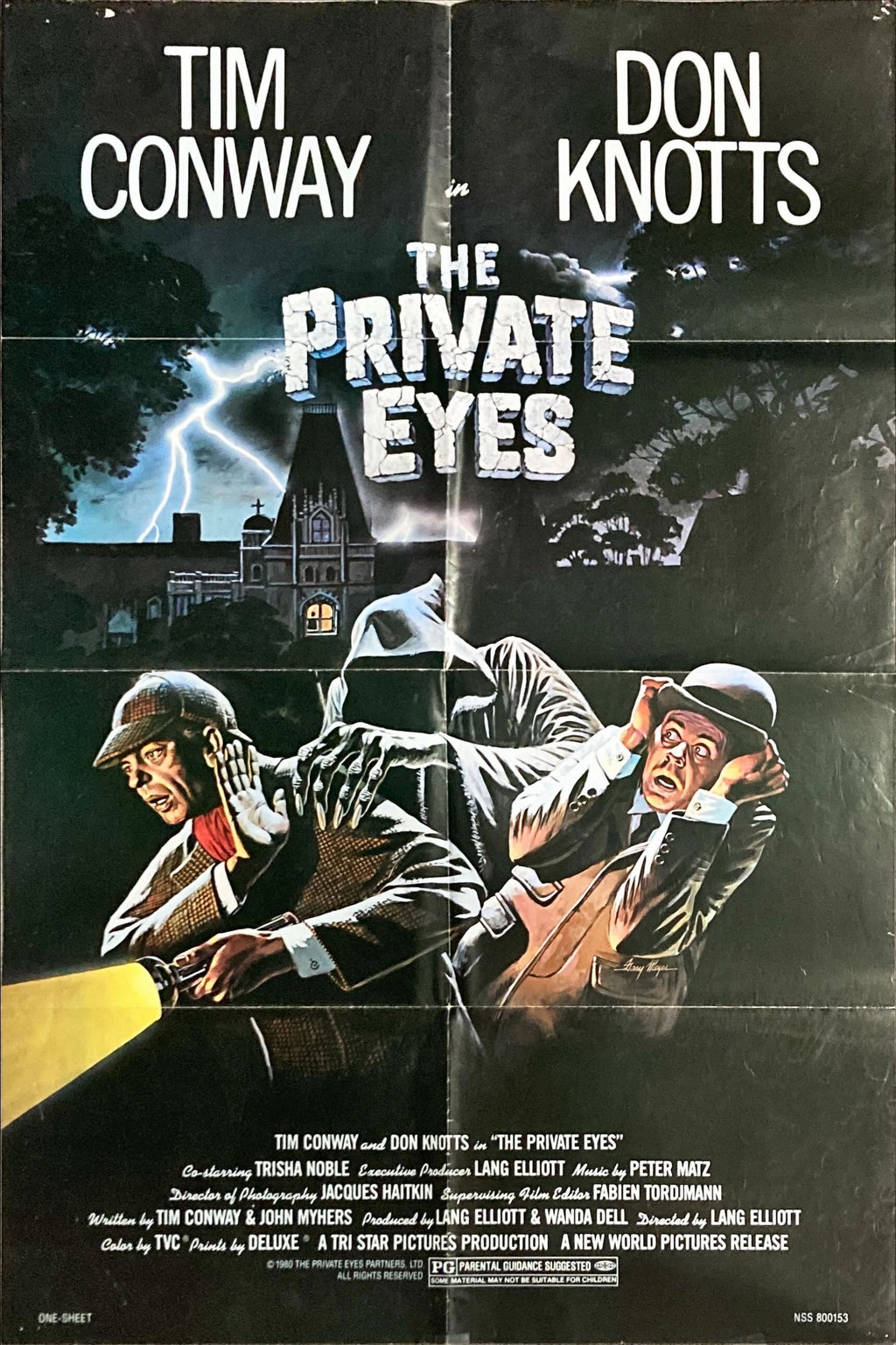 #2046 PRIVATE EYES  1sh 1980 Tim Conway & Don Knotts