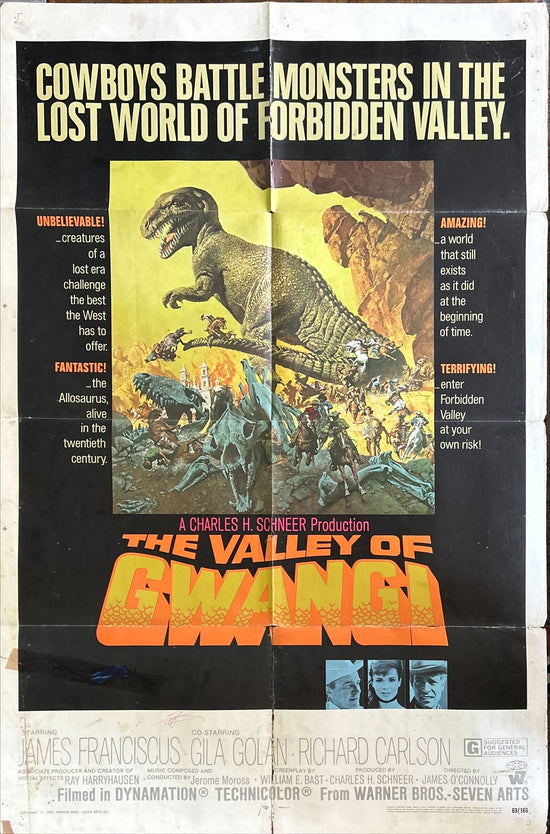 Valley of Gwangi (1969) One Sheet Movie Poster - Ray Harryhausen