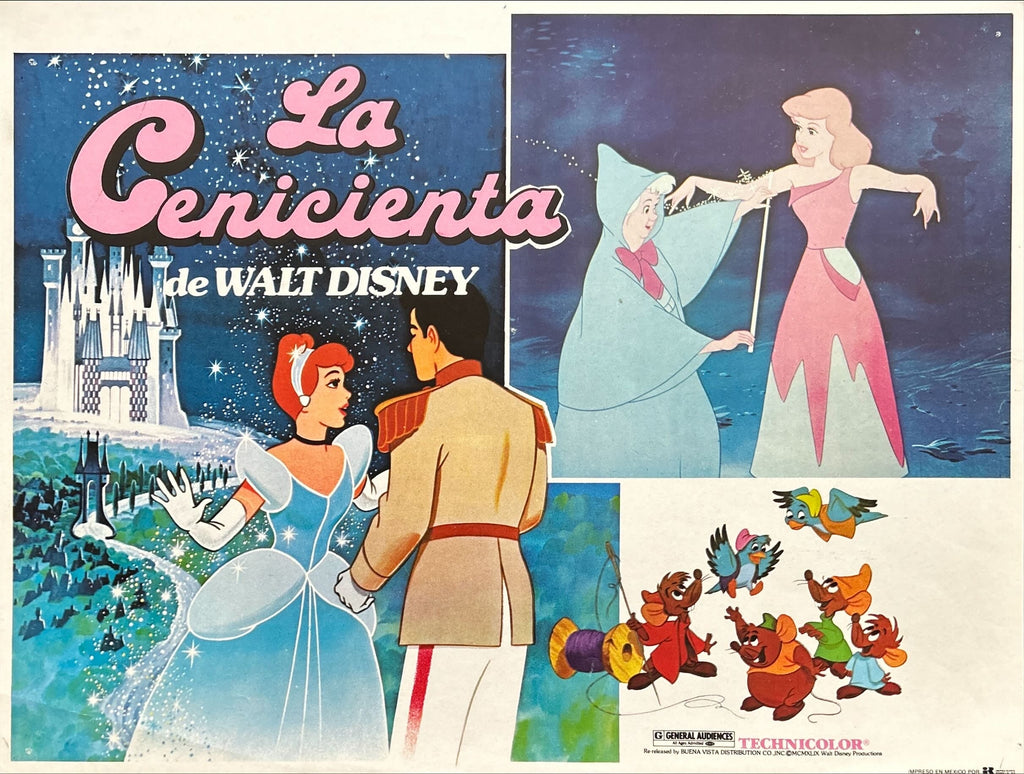 Cinderella (1950) 6x Lobby Cards - MX