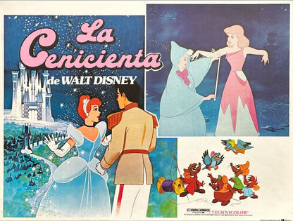 Cinderella (1950) 6x Lobby Cards - MX