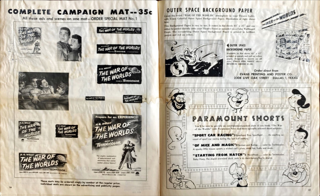 War of the Worlds (1953) Theatrical Pressbook
