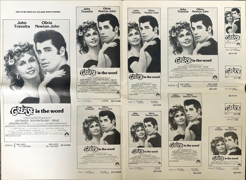 Grease (1987), Pressbook, John Travolta