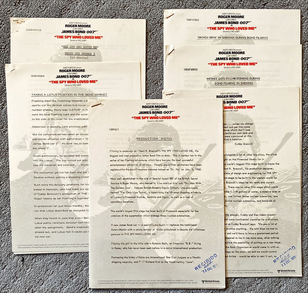 #1157 SPY WHO LOVED ME pressbook 1977