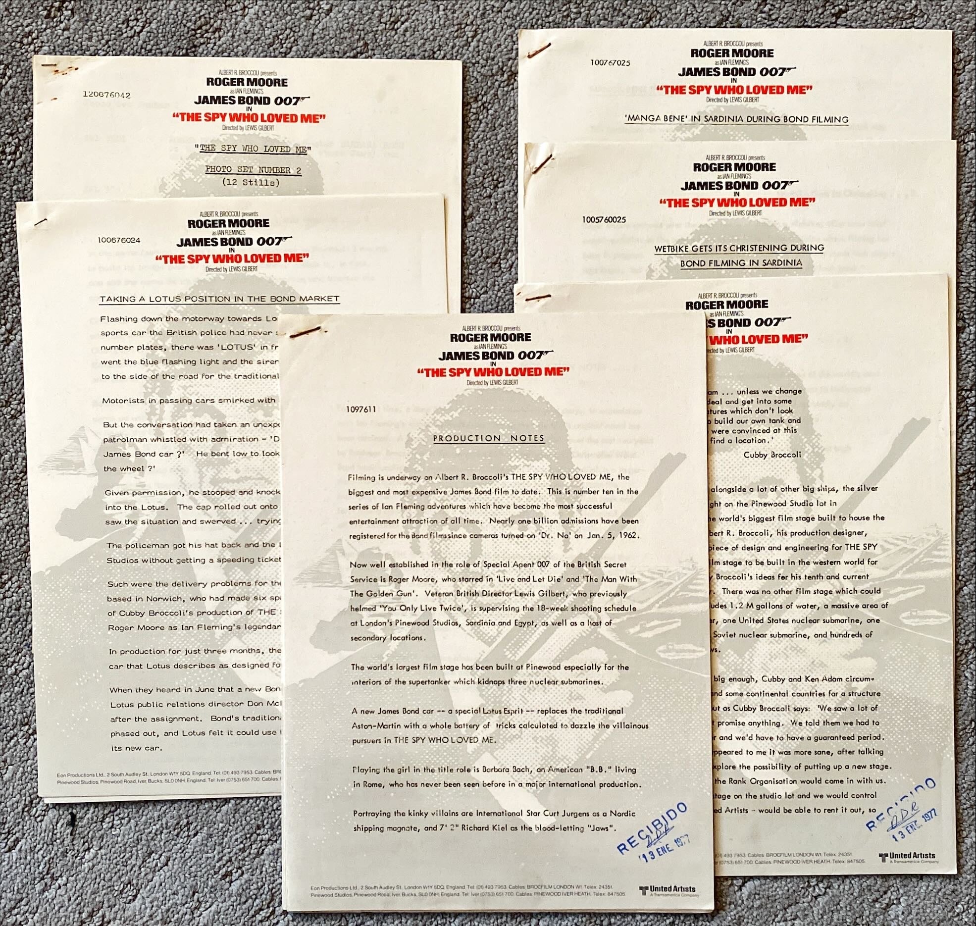 #1157 SPY WHO LOVED ME pressbook 1977