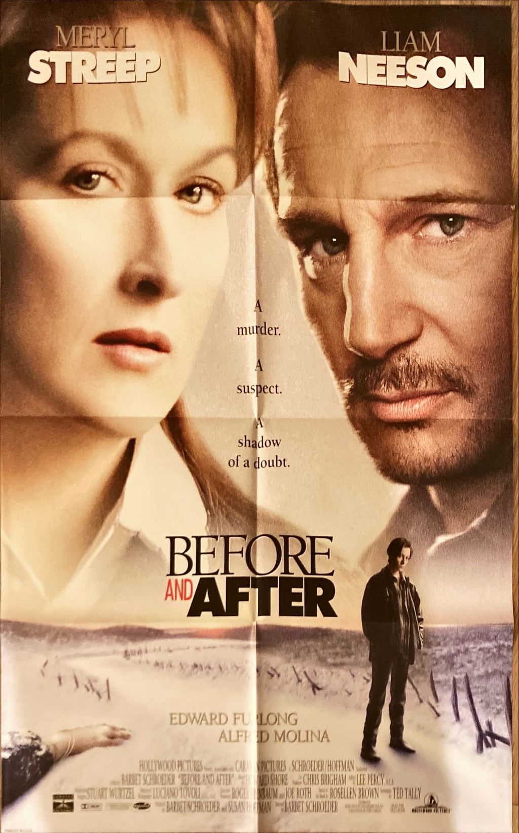 BEFORE & AFTER DS int'l 1sh '96 Meryl Streep, Liam Neeson