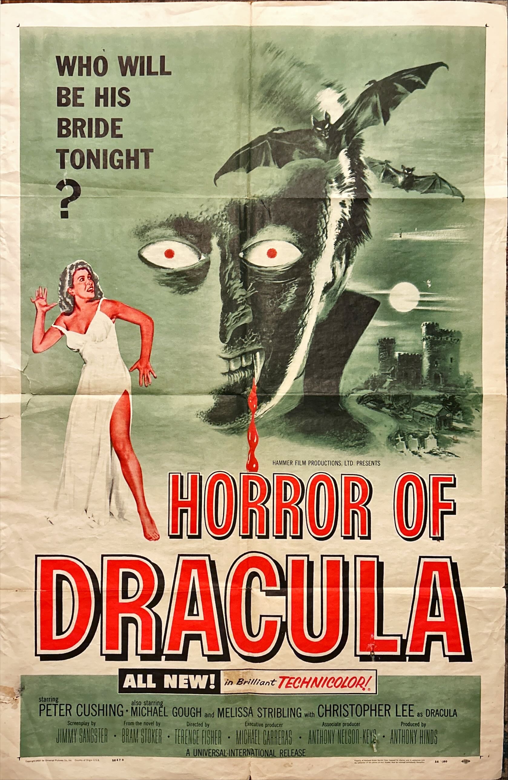 Horror of Dracula (1958) One Sheet Movie Poster