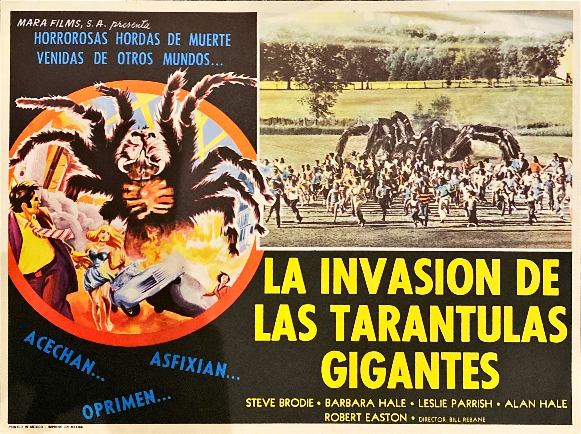 Invasion de las Tarantulas Gigantes 3x Lobby Cards - MX