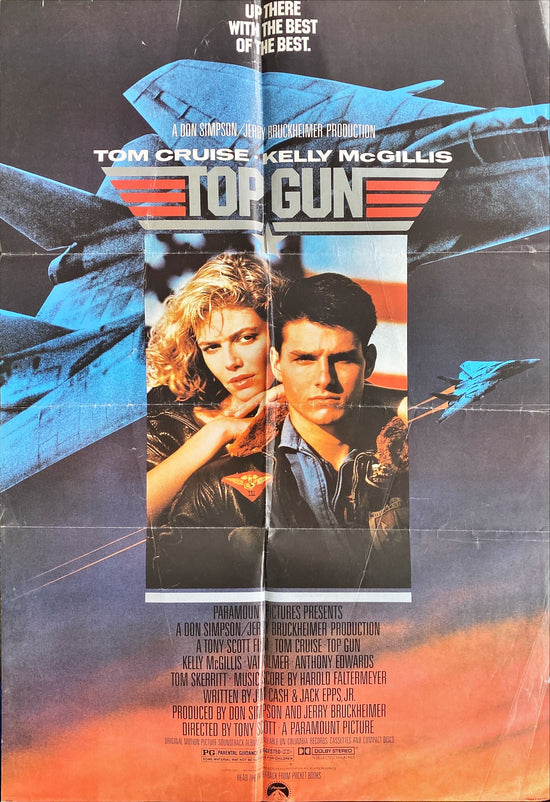 Top Gun (1986) Original Movie Poster, Tom Cruise