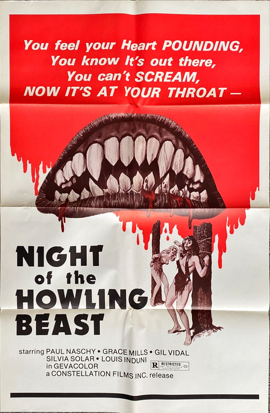 Night of the Howling Beast, Original Movie Poster 1sh &