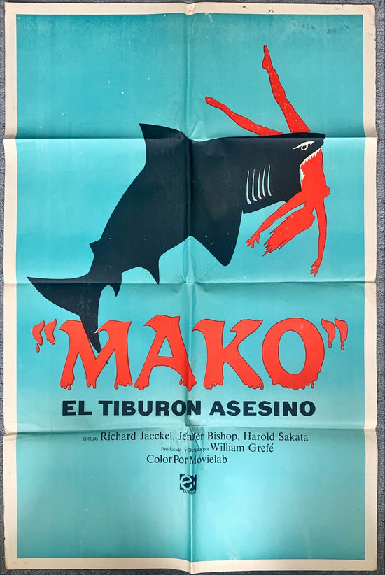 Mako Killer Shark () One Sheet Movie Poster - SPAN