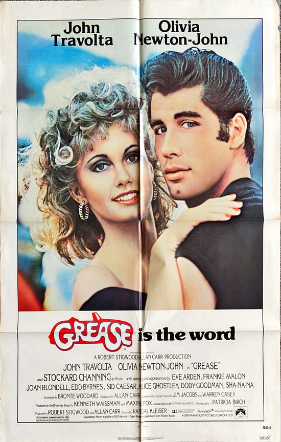 952 GREASE 1sh 1978- John Travolta & Olivia Newton-John