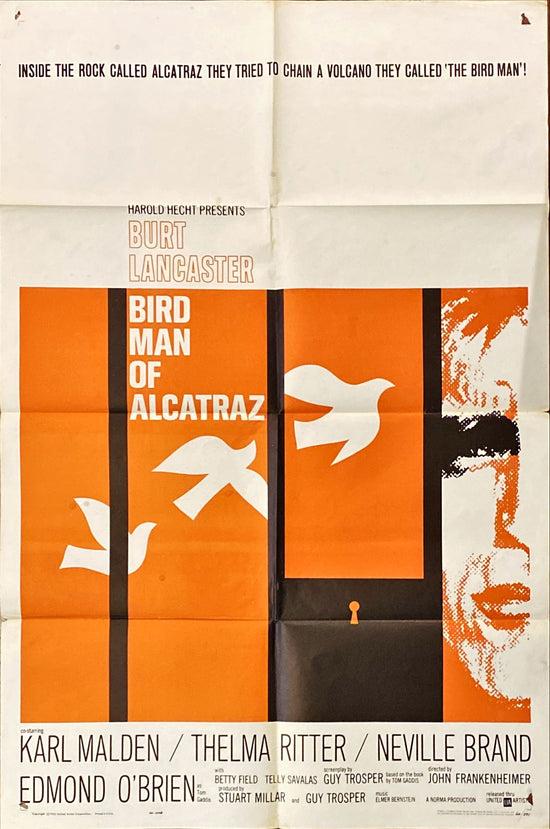 Birdman of Alcatraz (1962) One Sheet Movie Poster