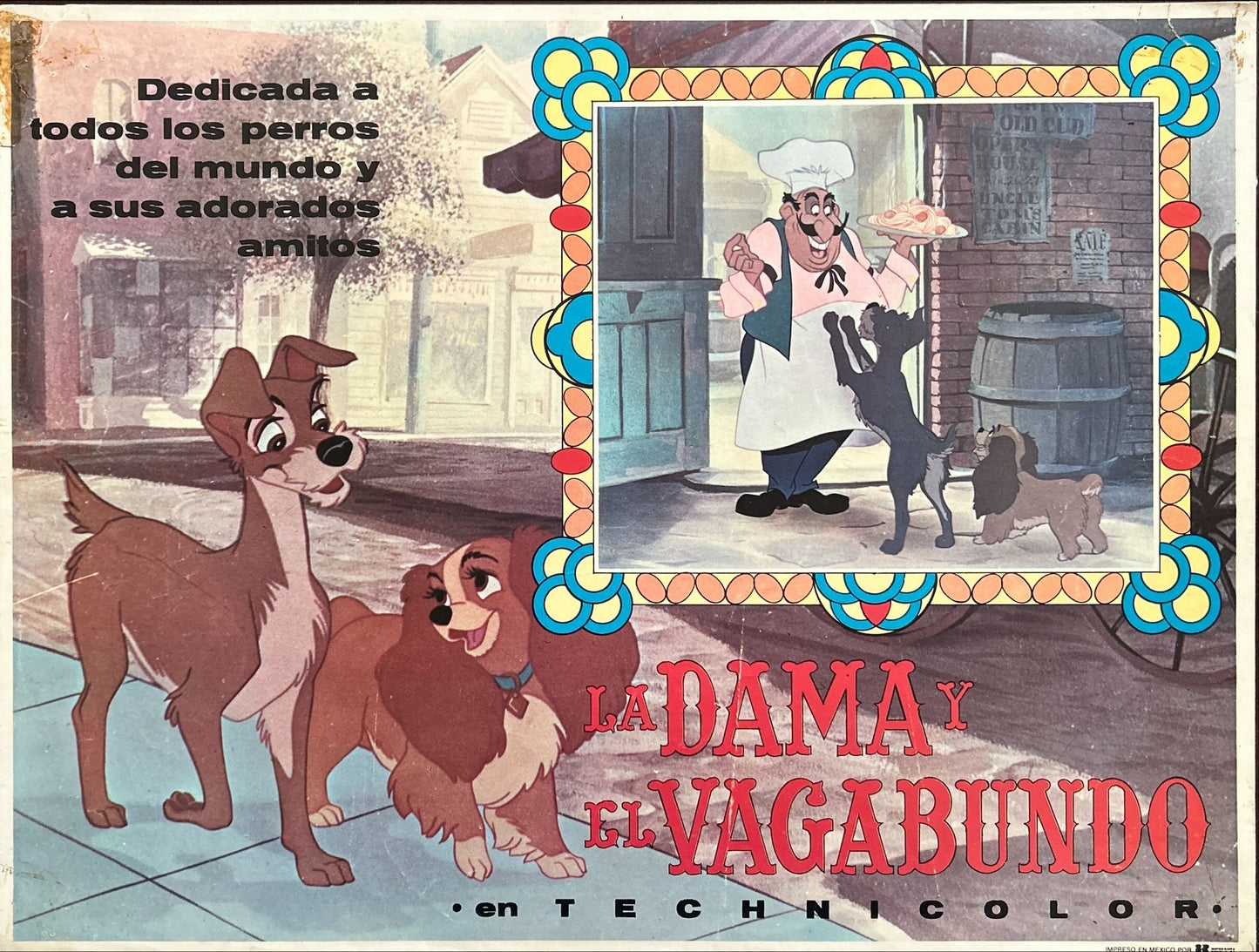 Lady & The Tramp (1955) 6x Lobby Cards - MX