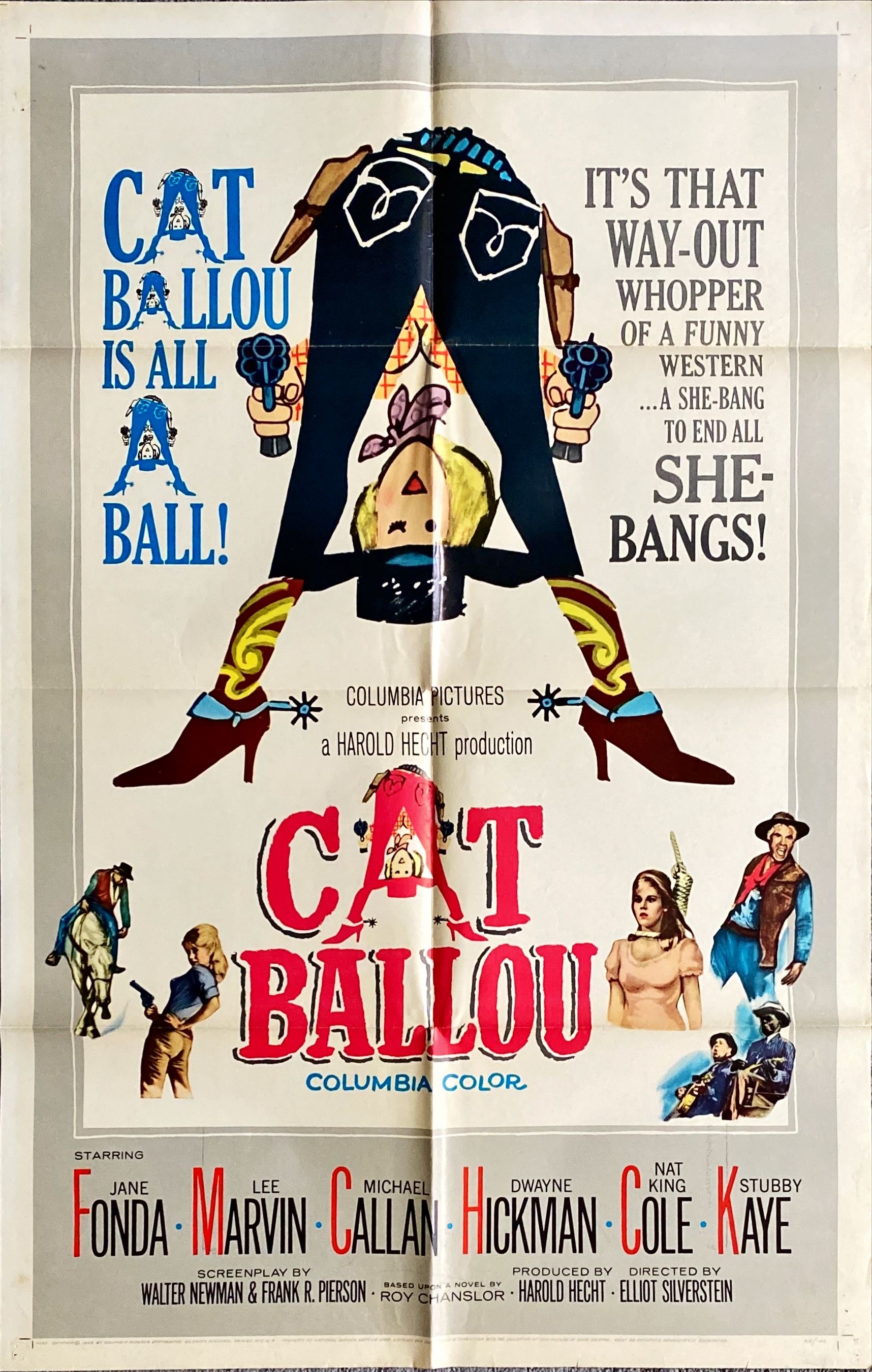 #913 CAT BALLOU 1sh 1965 - Jane Fonda