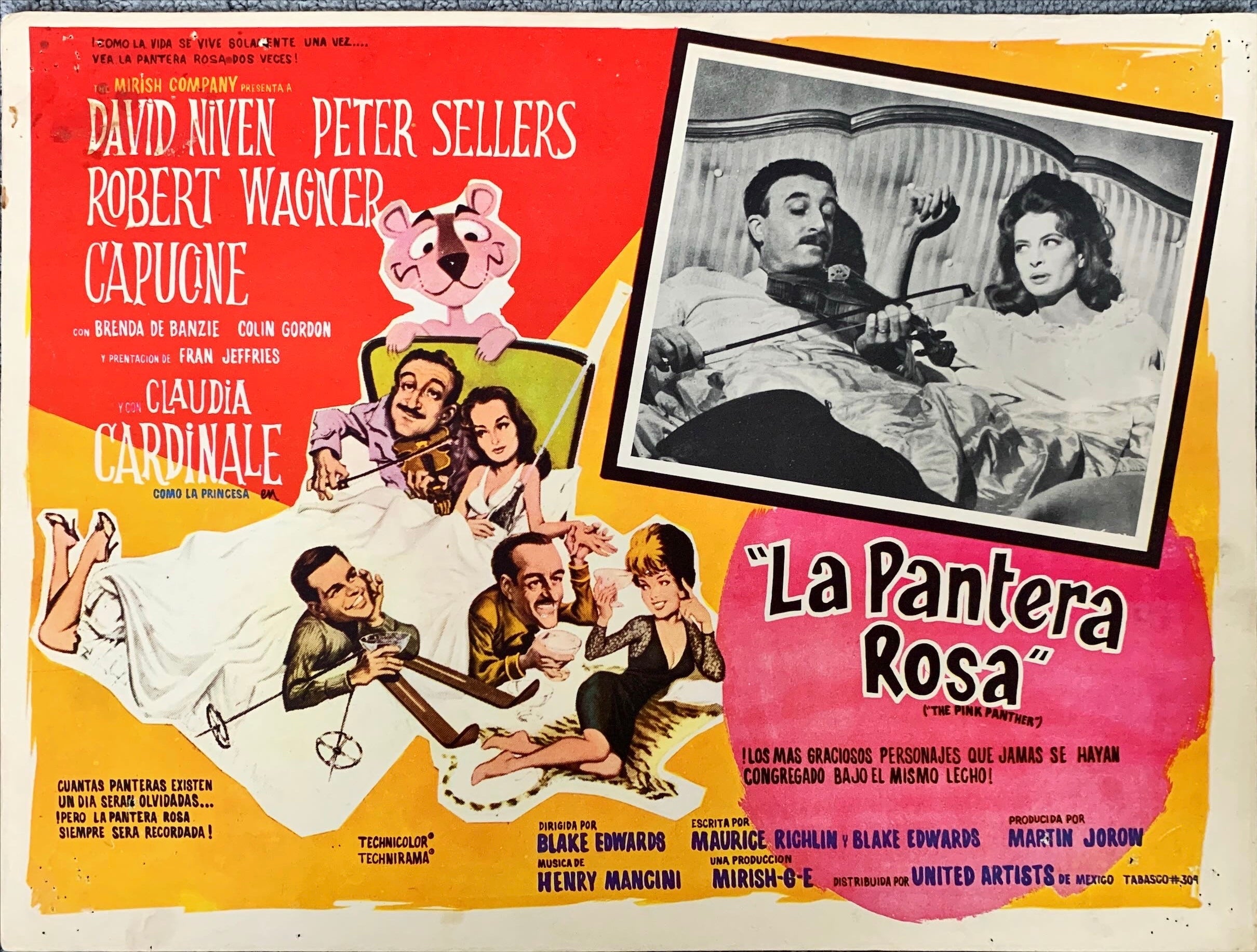 The Pink Panther (1963) 4x Lobby Cards - MX
