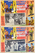 #977 LOVE IN LAS VEGAS Mexican Lobby Cards 1964 x2 - PosterCollectors.xyz