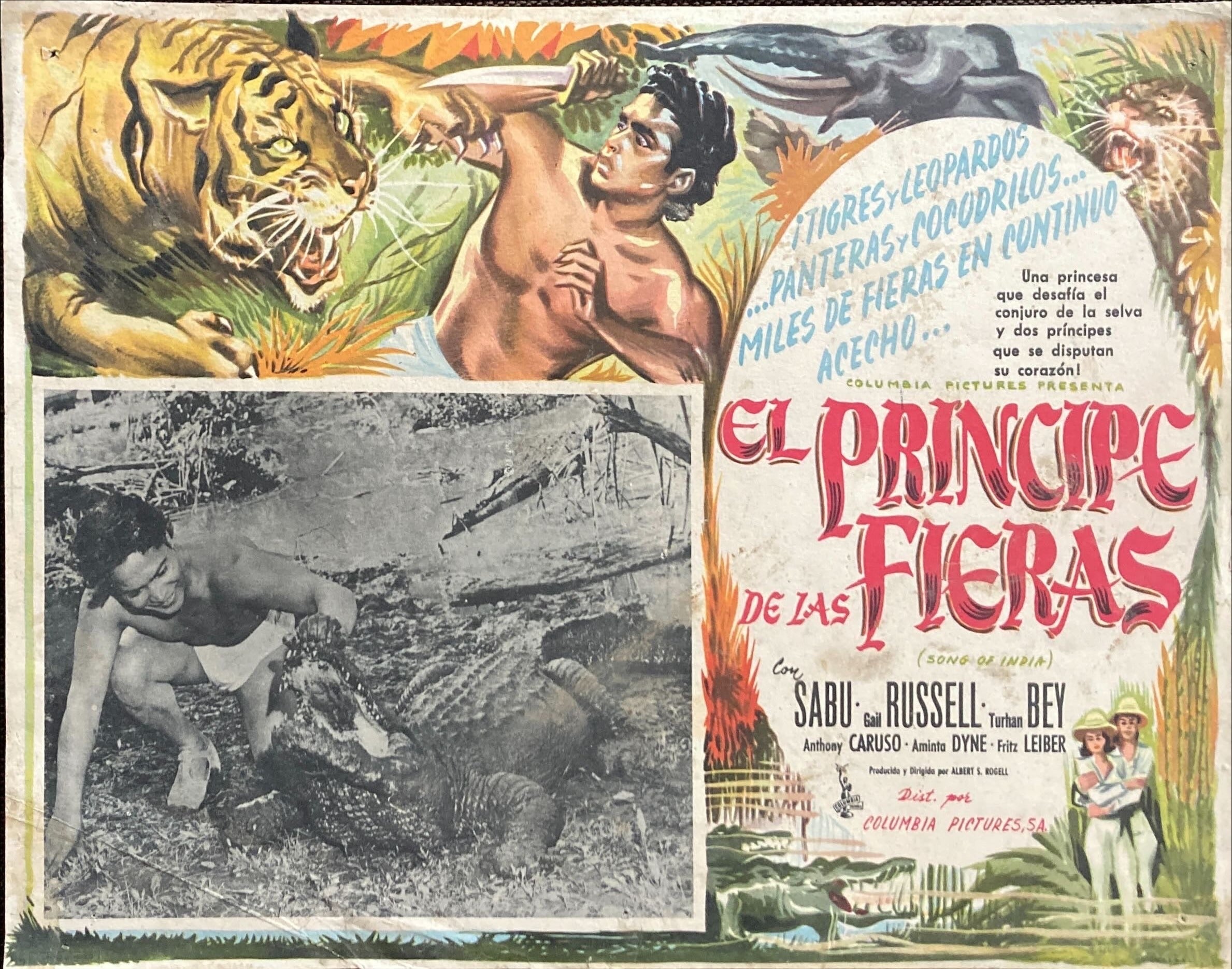 Song of India (1949) Vintage Mexican Lobby Card