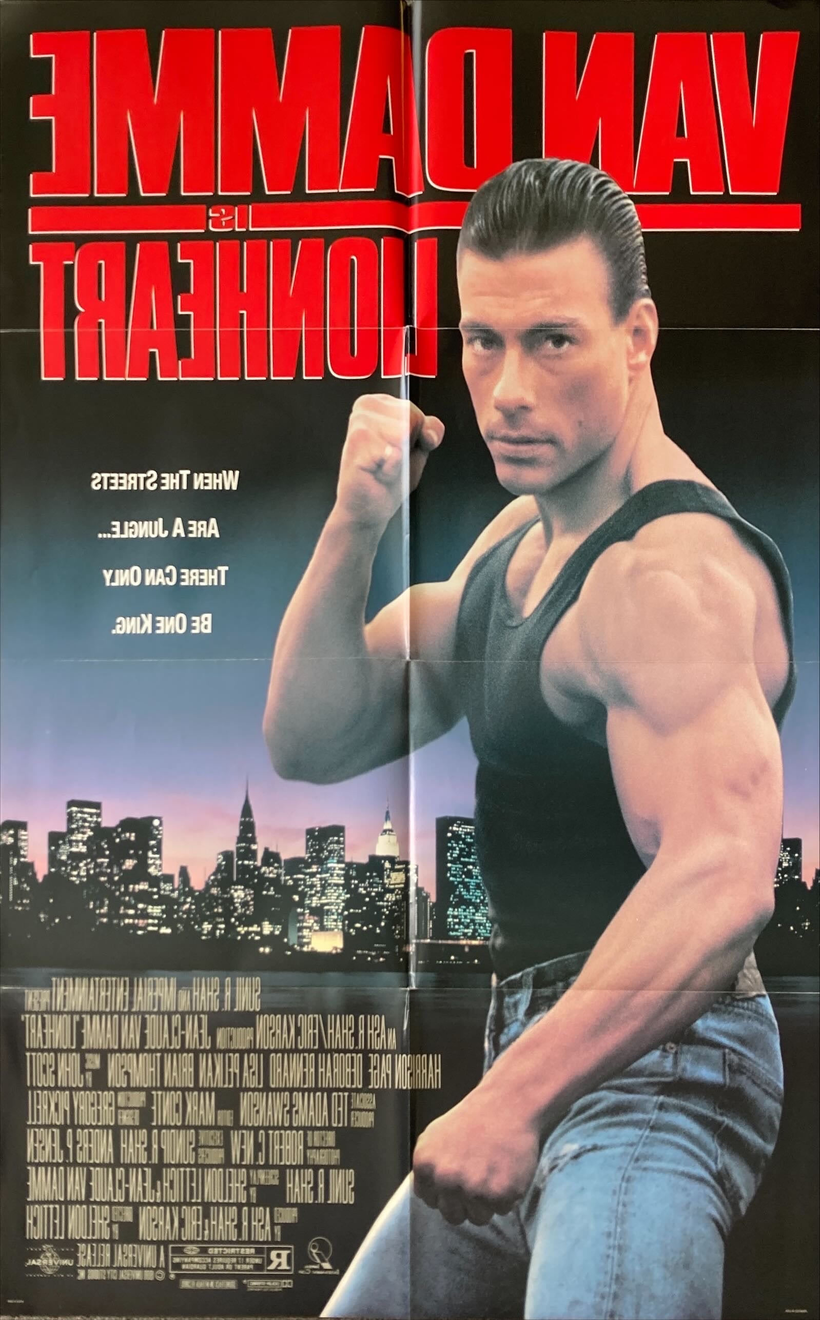 Lionheart (1991) One Sheet Movie Poster - Jean Claude Van Damme
