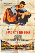Gone with the Wind - One Sheet Movie Poster - R61, Clark Gable, Vivien Leigh