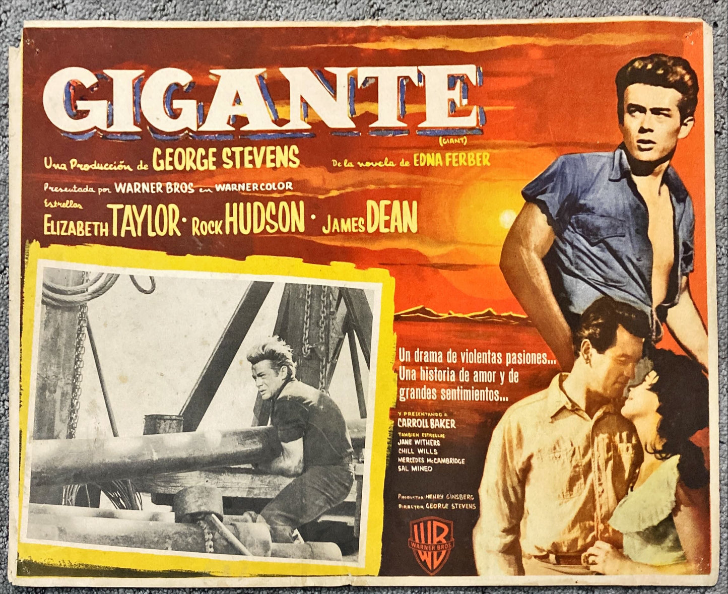 Giant,  Mexican LC '57 James Dean lifting pipe on his oil rig